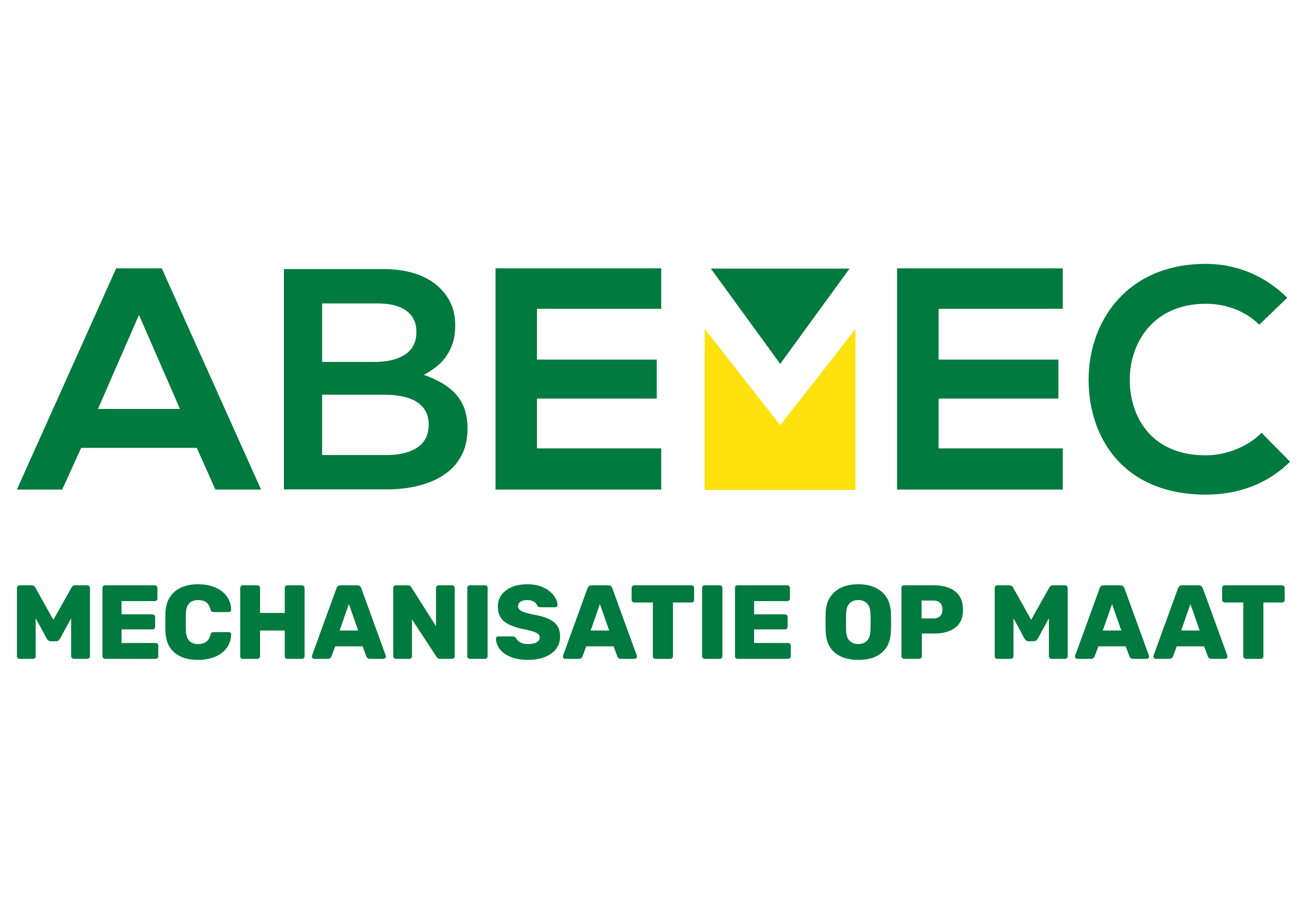 Abemec mechanisatie op maat logo